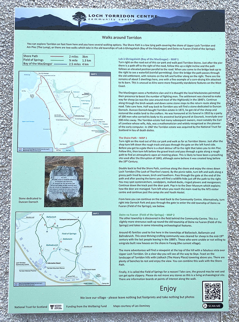 Photo of photos/Doire na Furaran noticeboard